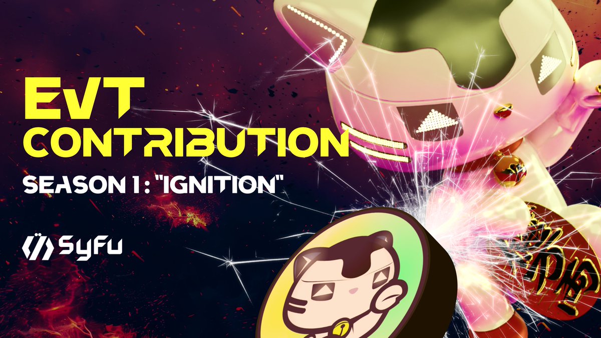 ／
🔥 EVT Contribution Program始動
EVTロック、最初の循環。
＼

EVTはTGEを経て、オンチェーンの新しいフェーズへ。

Mainnetが近づくいま、
SyFuエコシステムの未来を切り拓く最初の実行フェーズ

「EVT Contribution Program」が始まります。

EVTをロックし、