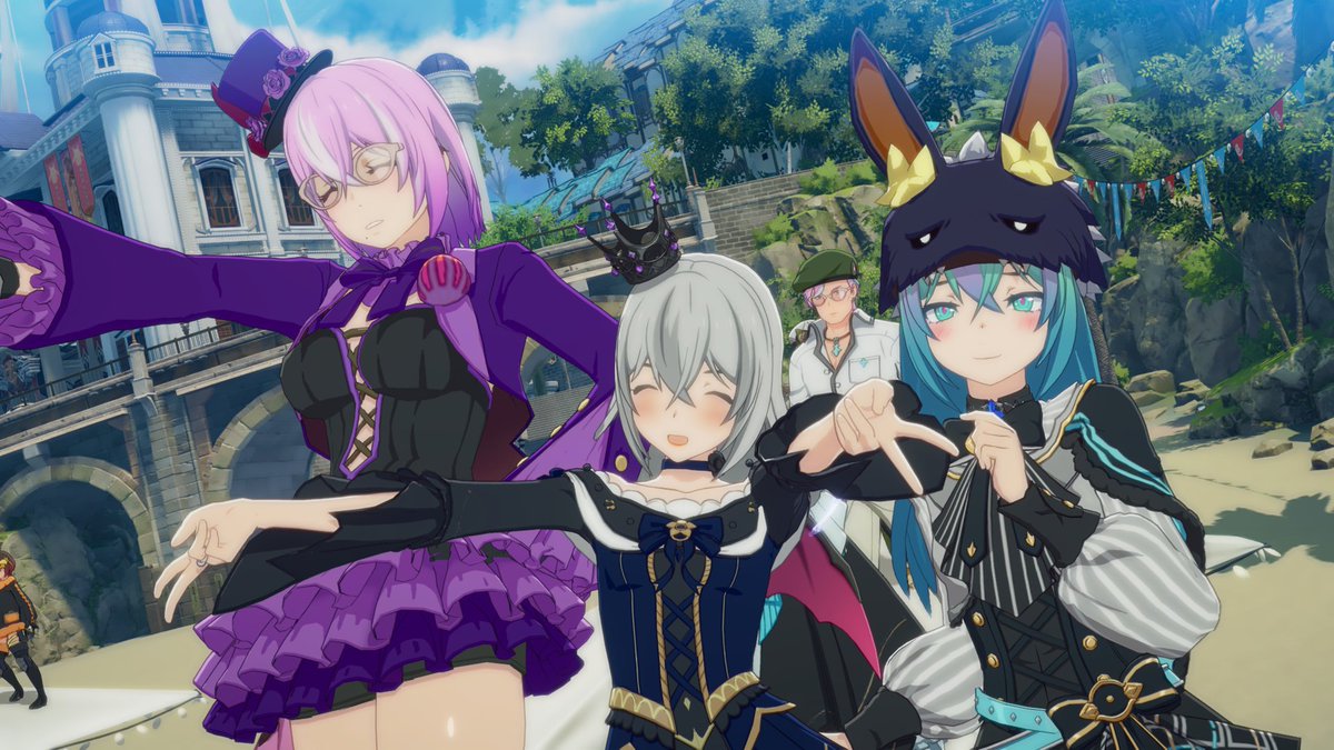 Avalon1587's tweet photo. ルチャムさんと！
うにざわさんと！
おいしいさん！
＃スタレゾSS　#BPSR冒険者の画壇 https://t.co/yMhsGf5dAm