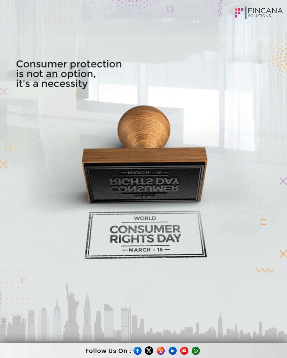 FincanaSolution's tweet photo. Consumers deserve transparency, fairness, and protection in every purchase.
On World Consumer Rights Day, take a moment to understand your rights and make informed choices.
.
.
#ConsumerRights #ConsumerAwareness #KnowYourRights #RightToInformation
#ConsumerAlert https://t.co/niT46s5WUG