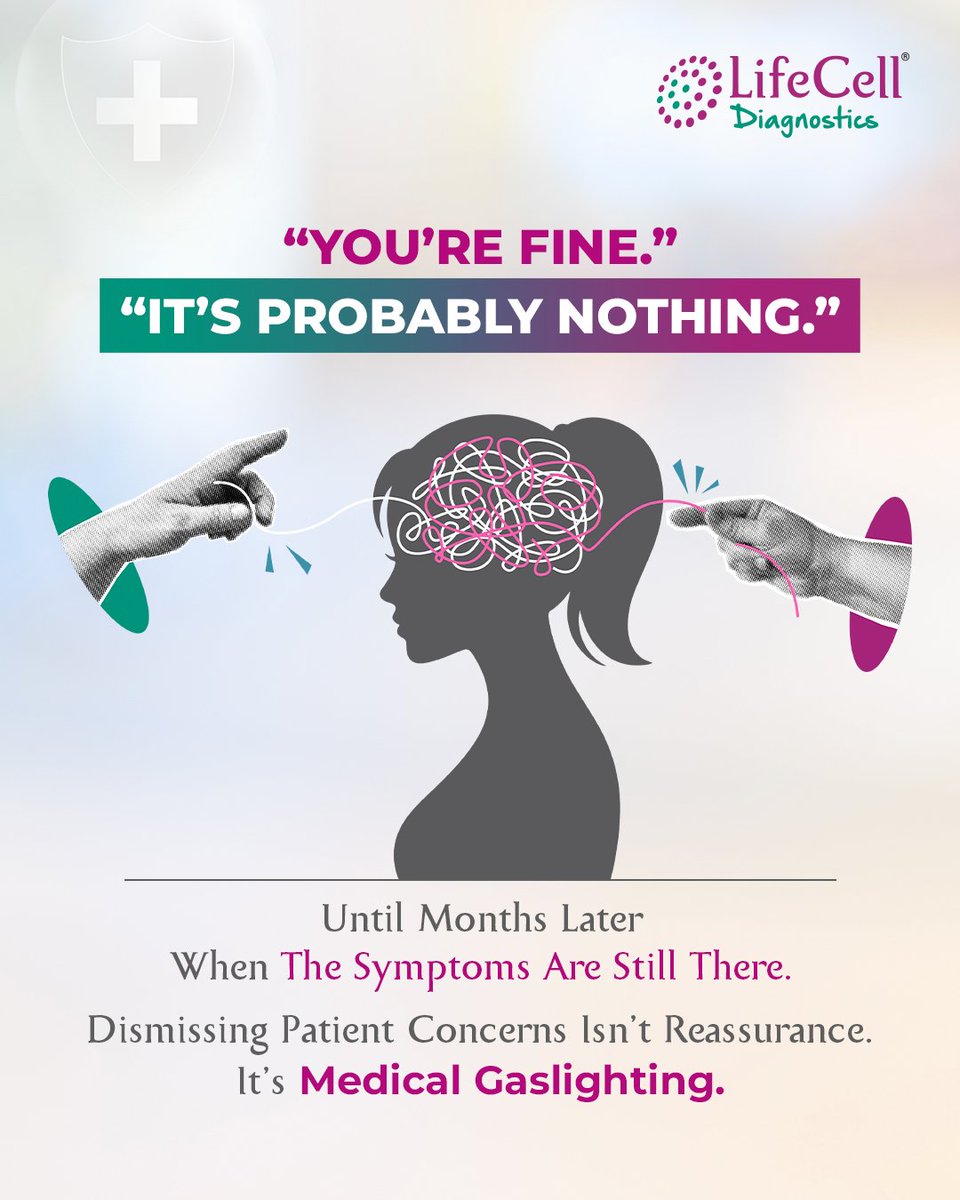 LifecellD's tweet photo. Many #women hear “it’s just stress” when they talk about symptoms. But ignoring concerns can delay the care you deserve.
Listen to your body. #Earlyscreening helps detect risks sooner.
Choose LifeCell Diagnostics for regular health screenings.
Book: https://t.co/XMVXBVkczR⁠� https://t.co/onhWZ2Sqt1