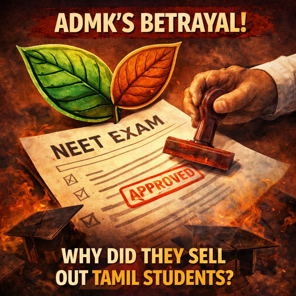 UmashMnm's tweet photo. தமிழக மாணவர்கள் எதிர்காலமா?
அல்லது அரசியல் சமரசமா?
நீட் தேர்வை ஒப்புதல் அளித்தது யார் நலனுக்காக 

@ikamalhaasan
@maiamofficial
#KamalHaasan_MP
#MakkalNeedhiMaiam
#TNRejectsNDA
#பச்சோந்தி_அதிமுக https://t.co/O9U4jv7tMT