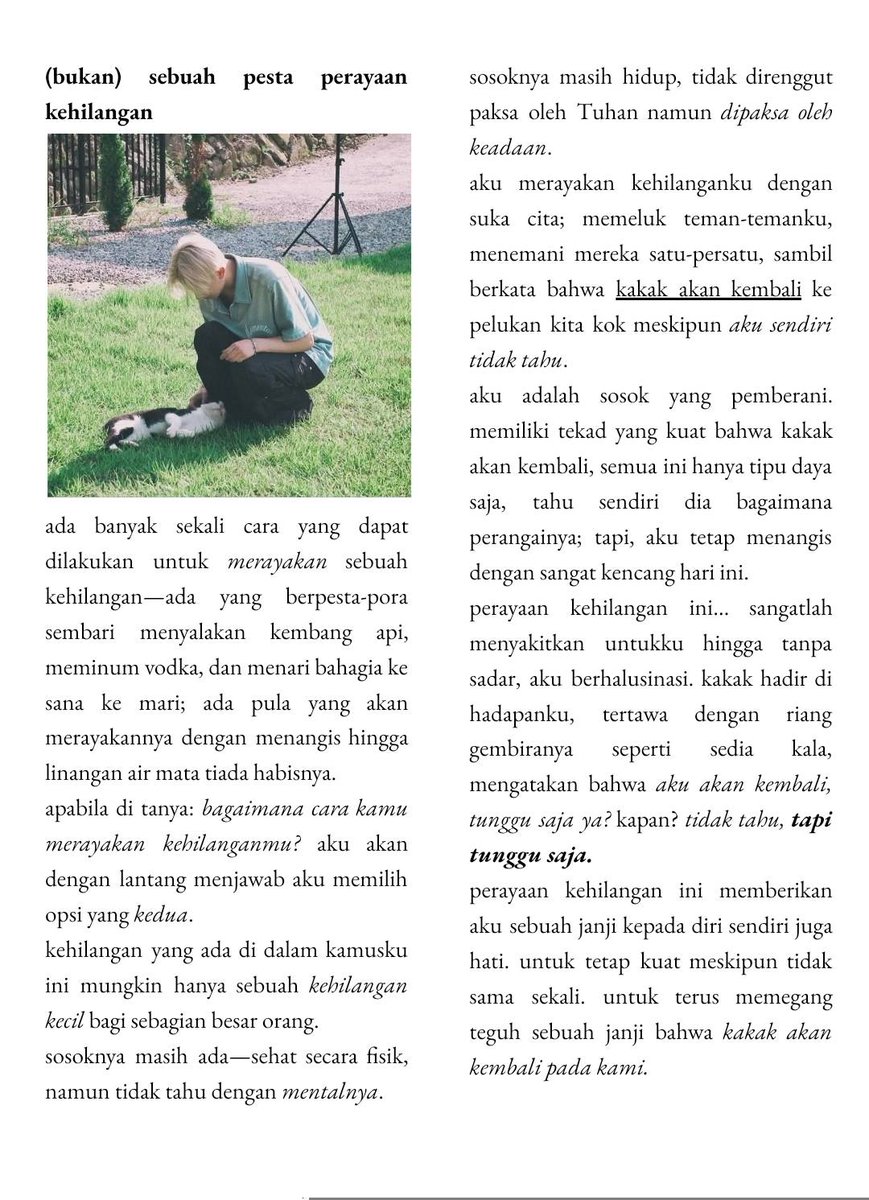 ditulis dengan linang air mata sarat kerinduan dan kasih sayang;
🖊️ siena