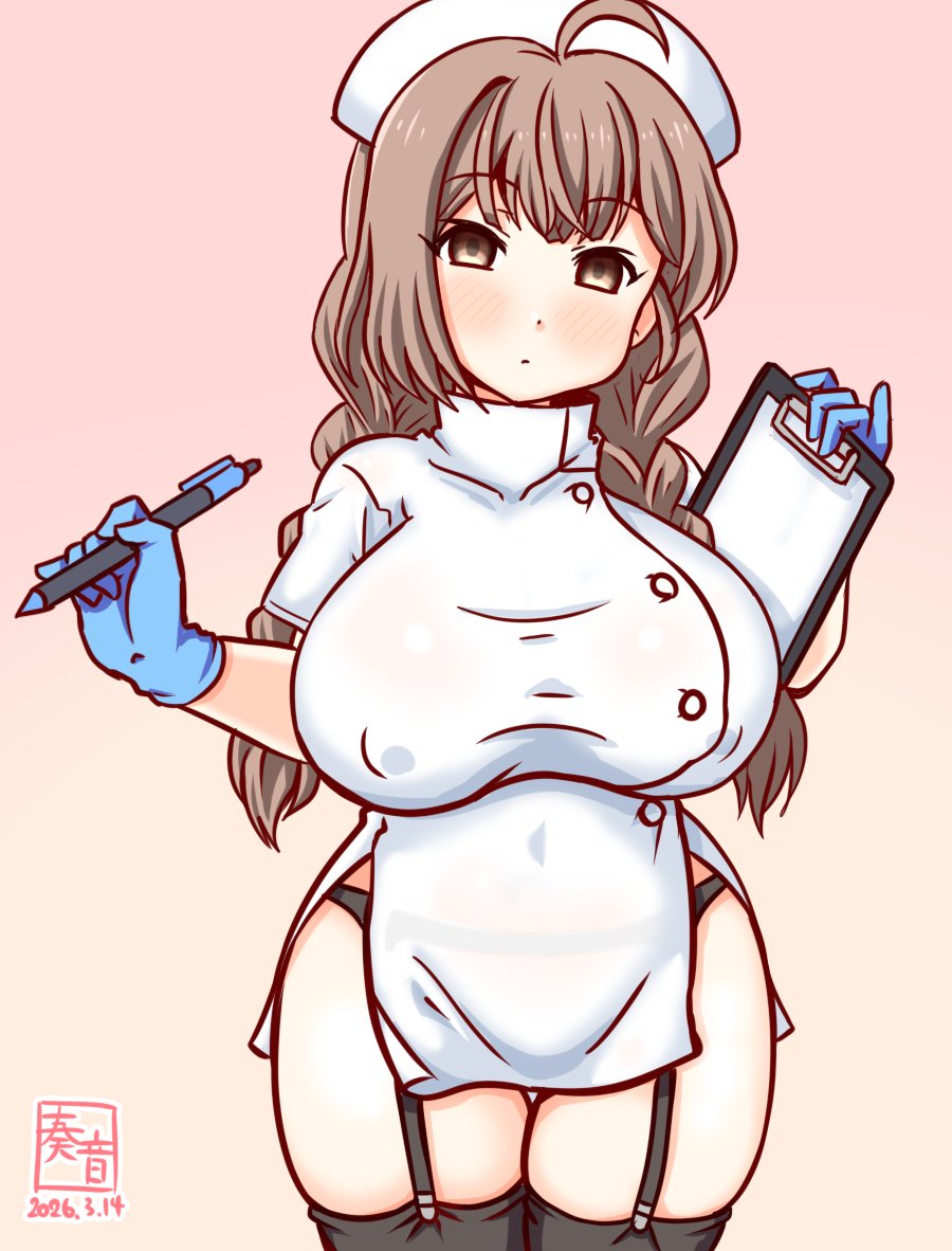 「本日は不肖…この本艦が、担当を務めます…❤」

#艦これ版真剣お絵描き60分一本勝負_20260314
#神州丸 