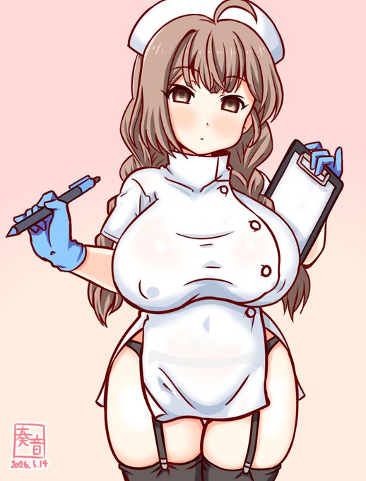 「本日は不肖…この本艦が、担当を務めます…❤」

#艦これ版真剣お絵描き60分一本勝負_20260314
#神州丸 