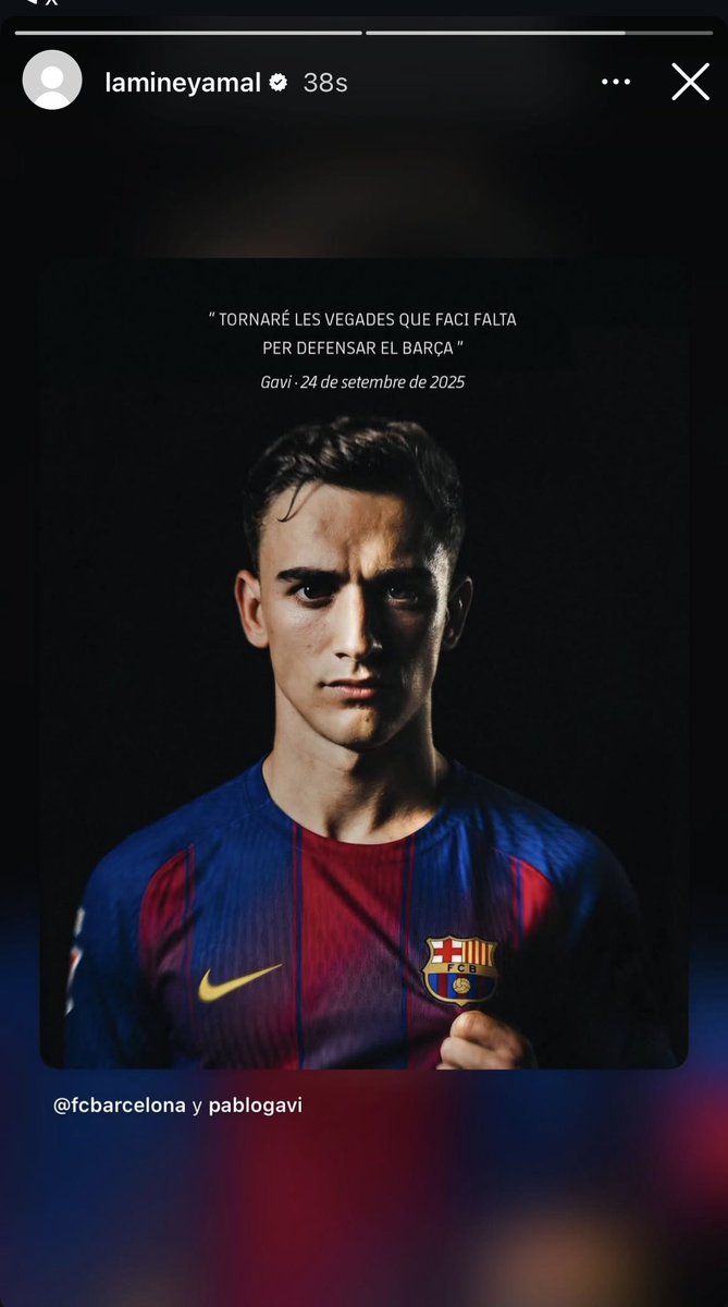 Lamine yamal on IG
welcome gavi😍