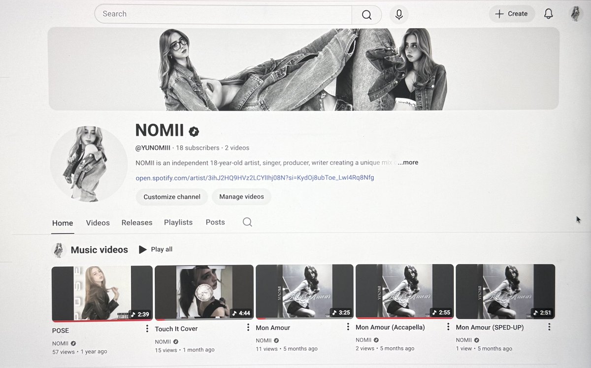 YUNOMII_twt's tweet photo. Finally got my hands on a OFFICIAL ARTIST YT CHANNEL 🩶⭐️

https://t.co/JswLH8ck9P https://t.co/SPTGb0ZyIN