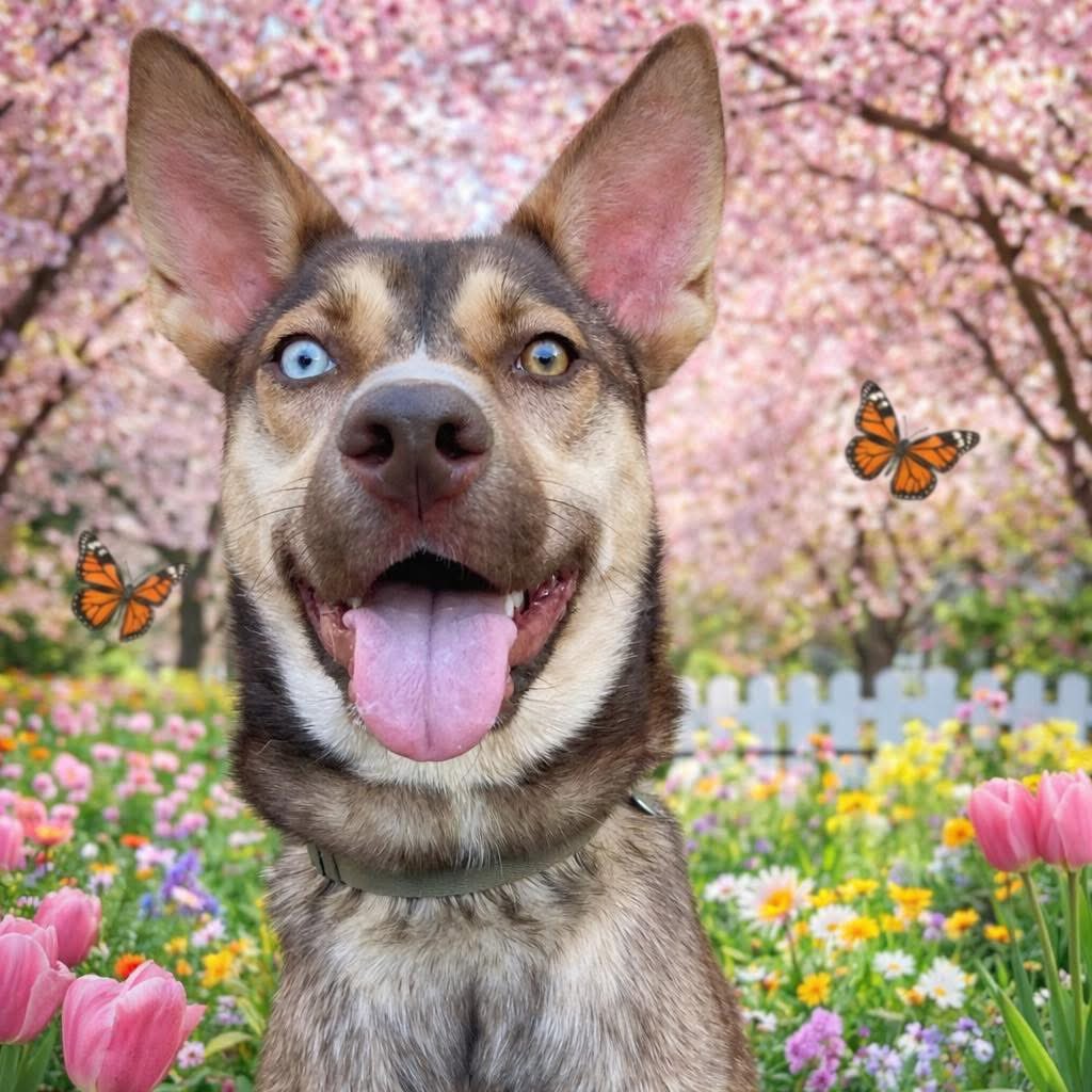 Lucky_Pup_SC's tweet photo. Judy is a 10-month-old Husky/Shepherd mix weighing about 30 lbs &amp; she’s truly the whole package. 

She loves to zoom around the yard, give lots of kisses, &amp; soak up all the snuggles she can get. She’s affectionate, playful, &amp; happy to be near her people.
1/3 https://t.co/MHHhvRTnTy