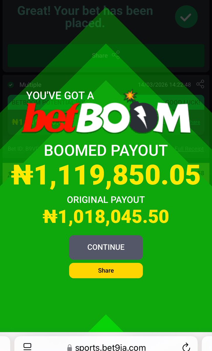 blunttips's tweet photo. Properly picked odds on @Bet9jaOfficial 🍀💸💸💸🍾🍾
Football 🔰
192 odds 572HKNY
63 odds 572L62S
62 odds 572KRWC
59 odds 572LHZ8
Don't sleep miss out 🫵
Bet Responsibly 🔞🤞
Green luck champs 👊🟩
#Bet9jaCode
#Bet9jaCode
#segunodegbami #erica #todayissaturday #bjorn https://t.co/49YFhAzFdJ