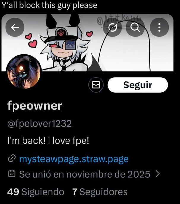 Some gimmicks acc in the FPE community arent even remotely funny, some of you owners of these kinds of account need to piss off to elsewhere cause i find it really weird that you guys are doing this to the fandom all because some 17 year old made a basic in behavior parody