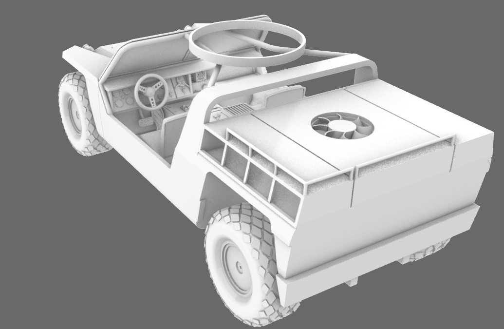 oh850jp's tweet photo. XR311 コンバットバギー進捗。運転席など細部を地道に製作。#XR311 #Rhinoceros #3Dモデリング https://t.co/2GnMNXxMAj