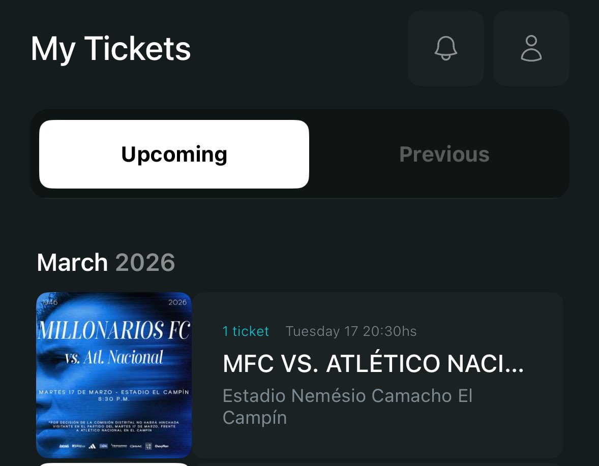 Se vende 1 boleta para el partido #Millonarios vs #Nacional. Oriental norte alta. Información al DM

Cualquier rt es cariño !!
