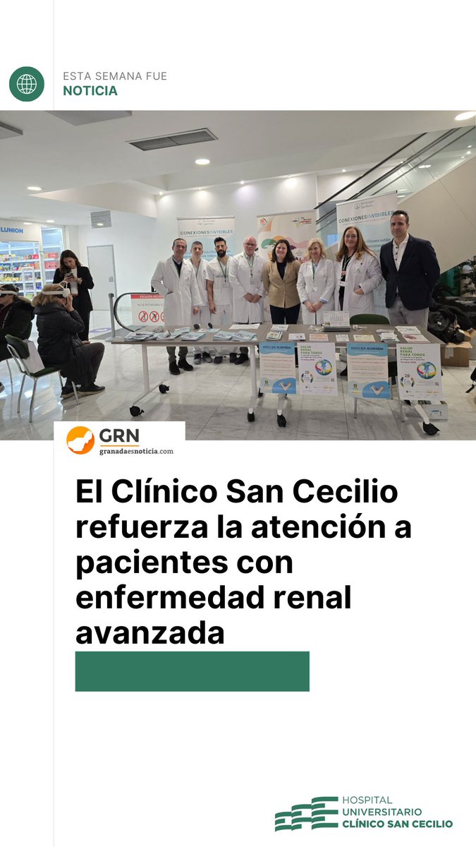 clinicogranada's tweet photo. #EstaSemanaFueNoticia | El Clínico San Cecilio refuerza la atención a pacientes con enfermedad renal avanzada.

https://t.co/IL4jOFsmEx

Vía @NoticiasGr https://t.co/bq09UkvtSy