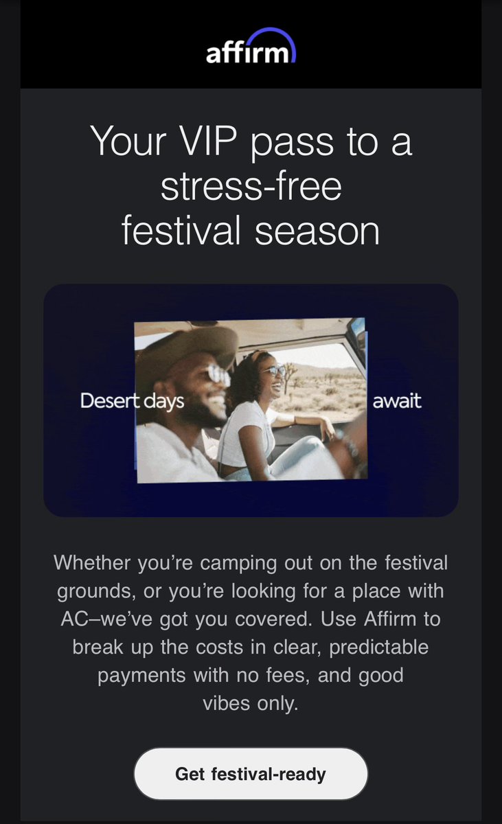 Financing for festival tickets. The Zoomers are cooked: