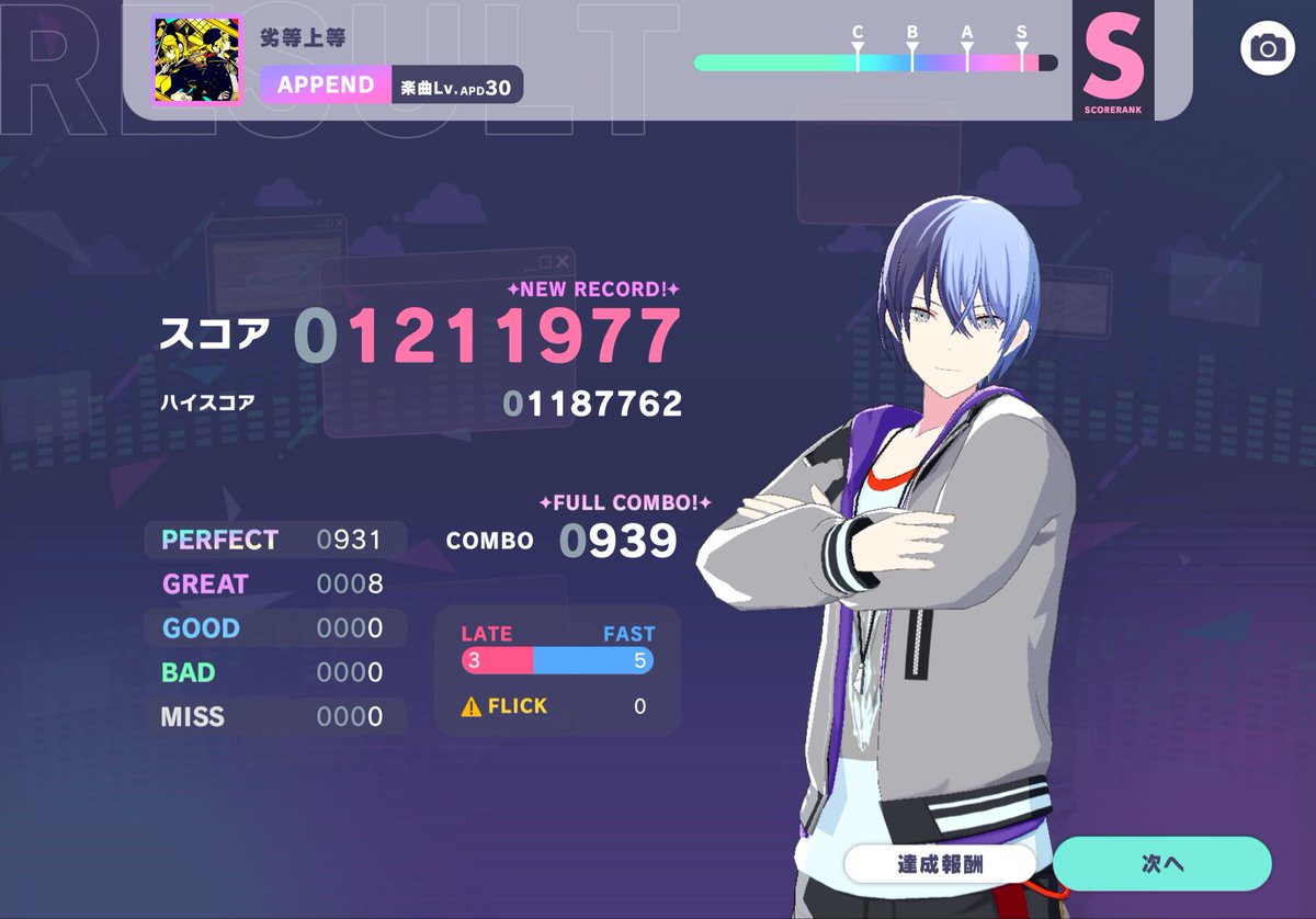 劣等上等　
APPEND FC