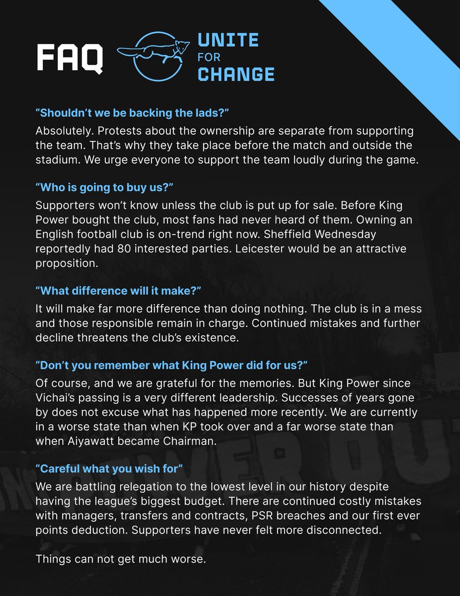 Unite for Change - LCFC tweet media