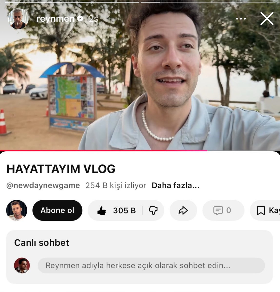 Reynmen, uzun bir aranın ardından YouTube’a dönen Enes Batur’un videosunu paylaştı.