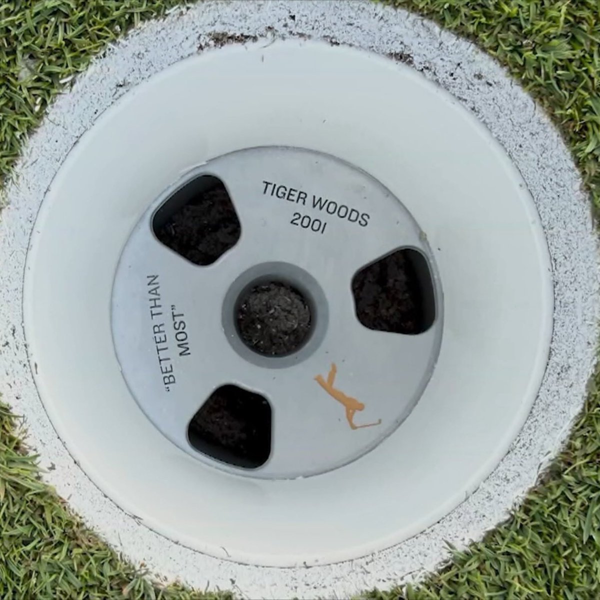 25 years since “Better than most.”

The hole location today will be the same as that iconic moment, and the cup they’re using has “Better than most” and “Tiger Woods 2001” on it.

So awesome.