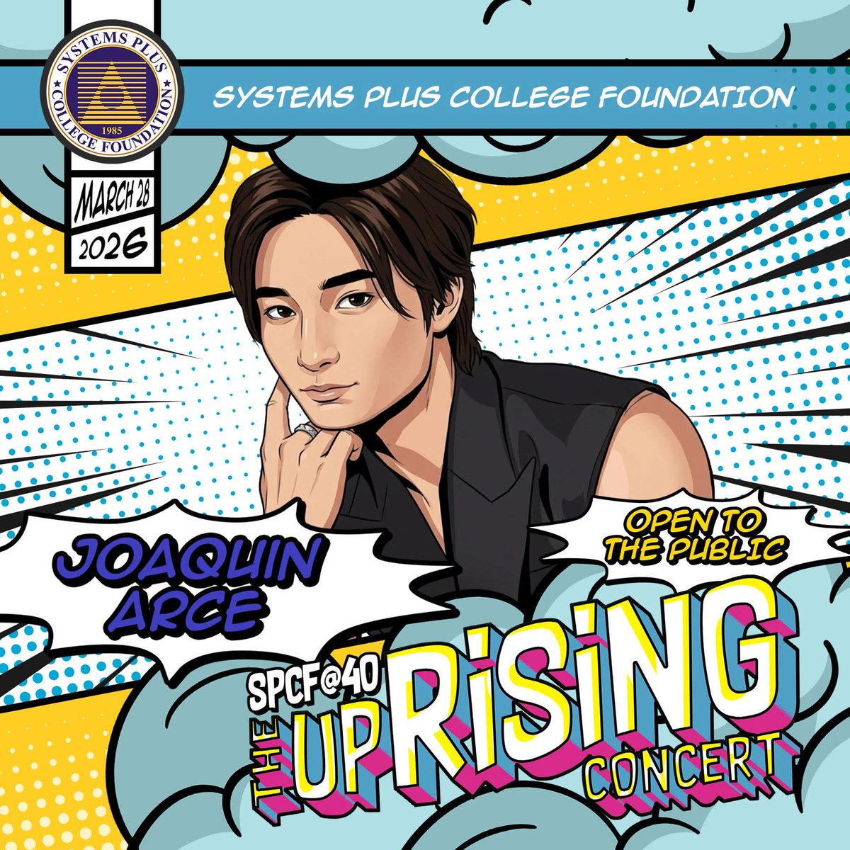 Joaquin Arce and Anton Vinzon will be hosting SPCF@40: The upRISING Concert! 

#AntonVinzon #JoaquinArce