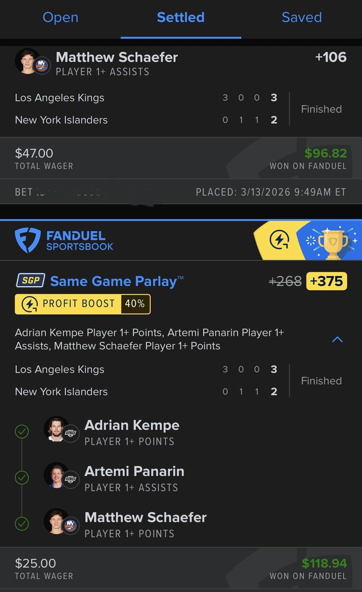 PattyPayouts's tweet photo. @chellgod Schaefer has been printing money this year https://t.co/Psga72hdUZ