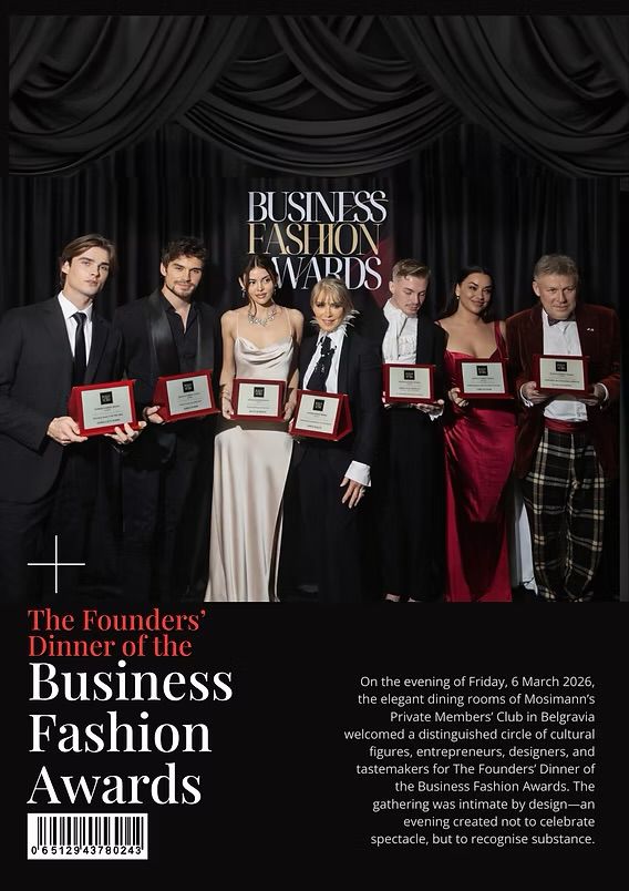 plugiselvijs's tweet photo. It was a privilege to be part of the Founders’ Dinner of the Business Fashion Awards , held at the prestigious Mosimann’s Private Members’ Club in Belgravia, London.

As Marketing Board Advisor for the Business Fashion Awards, I am proud to support an initiative dedicated to recognising the individuals and organisations shaping the future of fashion, luxury, and creative enterprise. The evening brought together remarkable entrepreneurs, designers, innovators, and cultural leaders who continue to influence the industry globally.

Together with Co-Chairs Rebeca Riofrio and Evgeni Minchev, and an exceptional team behind the initiative, the awards celebrate not only creativity but also the business vision that drives the fashion ecosystem forward.

It was an honour to witness outstanding figures being recognised, including Karen Millen OBE, alongside talented leaders across fashion, media, hospitality, and beauty.

Moments like these remind us that behind every successful industry are individuals whose passion, discipline, and leadership shape its evolution.

Looking forward to the next edition of the Business Fashion Awards, which will take place on 6 March 2027 in Mayfair, London, with nominations opening on 1 July 2026.

For more information:
🌐 https://t.co/sU8DOk0gQf

#BusinessFashionAwards #FashionIndustry #Leadership #CreativeIndustries #LuxuryIndustry