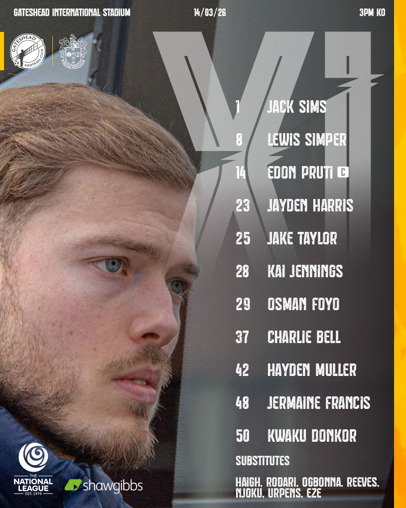 Team news on Tyneside 👊