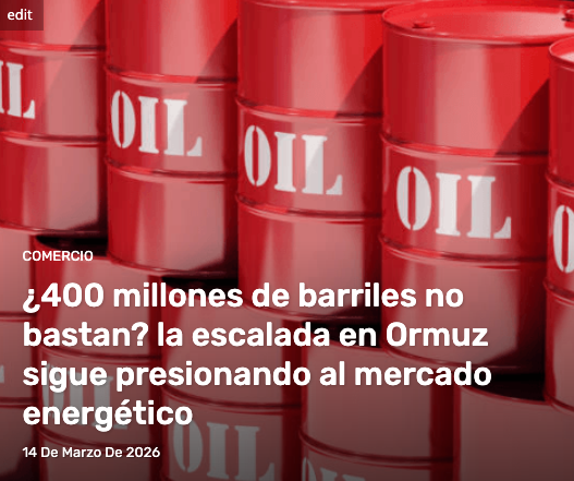 MasContainer's tweet photo. 🅰️ Newsletter diario:
¿400 millones de #barriles no bastan? la escalada en #Ormuz sigue presionando al mercado #energético
La escalada del conflicto en #MedioOriente ya está teniendo efectos directos y visibles sobre la economía mundial
Esto y Más!
https://t.co/Hvf3mduwn6 https://t.co/lFmjOHoPfu