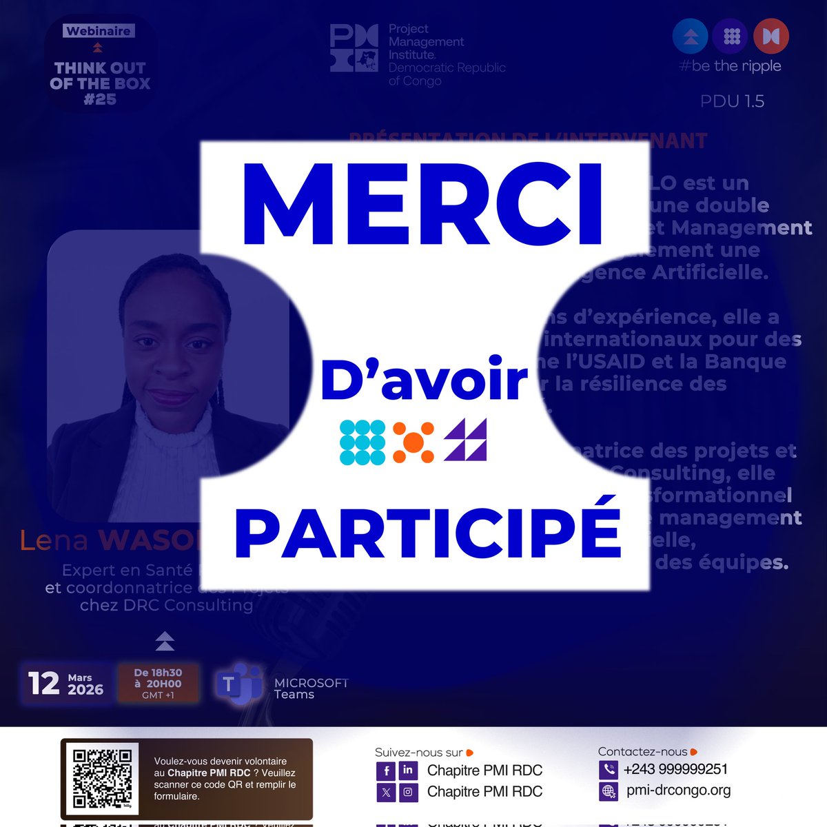 Chapitre PMI RDC tweet media