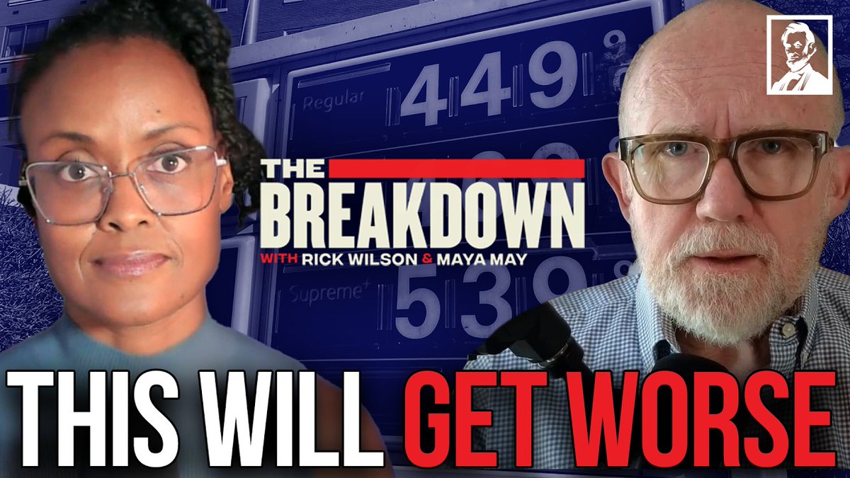 ICYMI: You may not be able to afford gas or groceries but Trump and Kegsbreath don't care. They have schools to bomb and expensive dinners to enjoy. Watch The Breakdown here: youtube.com/watch?v=nIaC_r…