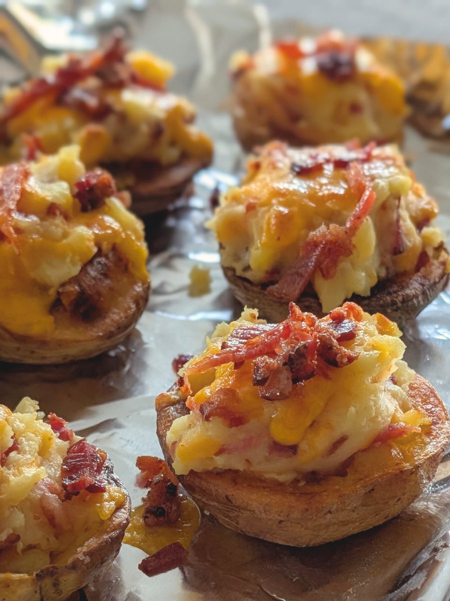 What’s your favorite way to eat potatoes 🥔🥄 Twice baked, mashed, roasted, or crispy fries? This twice baked potato has us curious! Drop your go-to below👇#interactivepost #comfortfood #springeats #personalchef #mealprepservice #friendthatcooks