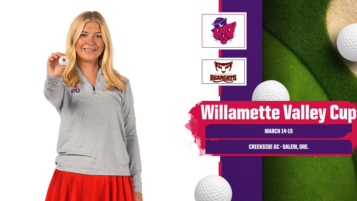 linfieldwgolf's tweet photo. Next Up! ⛳️

The 'Cats take on the Willamette Valley Cup this weekend at Creekside GC in Salem!

🏆RESULTS: https://t.co/nDpaLuXWvx

#RollCats | #d3golf | #NWCgolf https://t.co/YcW9OBYlPM