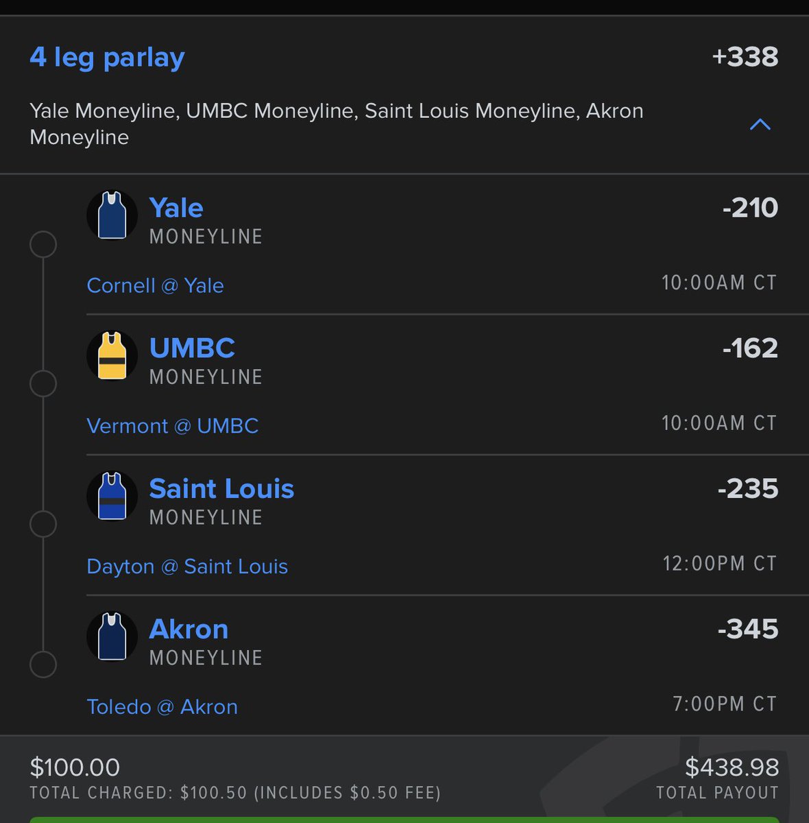 DrRobinBets2025's tweet image. Great Day for College Basketball! Let’s hit it with this +340! #sgp #Fanduel #draftkings #parlay #CollegeBasketball #CBB #ncaab