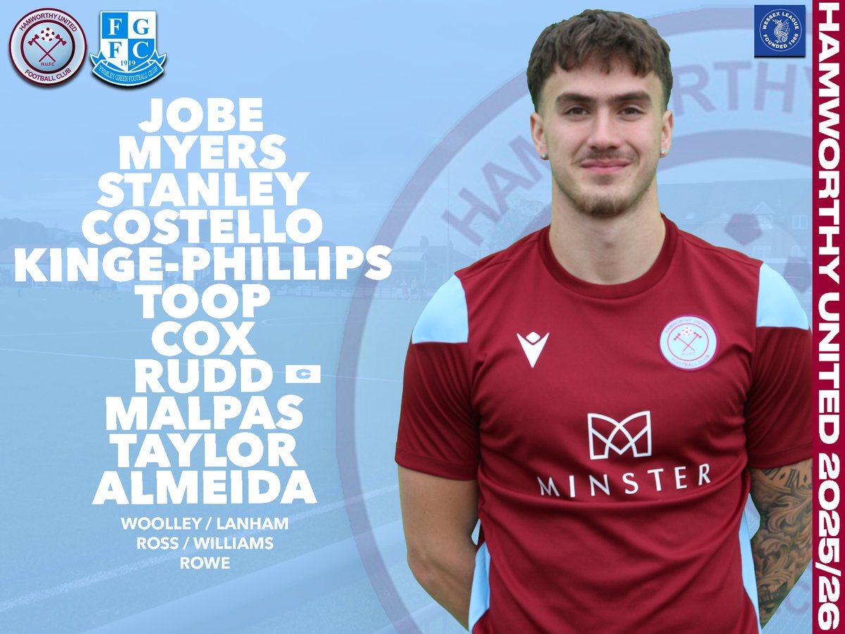 HamworthyUtdFC's tweet photo. Our penultimate home game of the season and this is how we lineup.

🧤Stoneham Signing Tom Jobe Debuts
🚤Malpas Starts
⭐️Woolley and Rowe Back From Injury

Kickoff from 3pm with live coverage exclusively on our X page. UP THE HAMMERS ⚒️⚒️ https://t.co/1Qs7G8XNsn