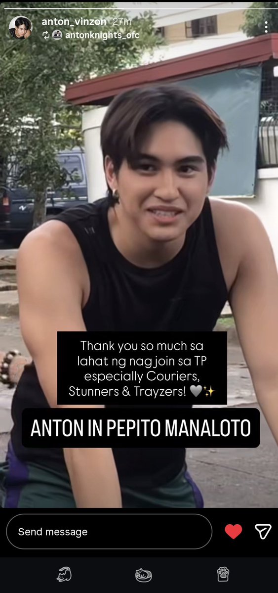 Nabanggit ang couriers ni tropa

ANTON IN PEPITO MANALOTO