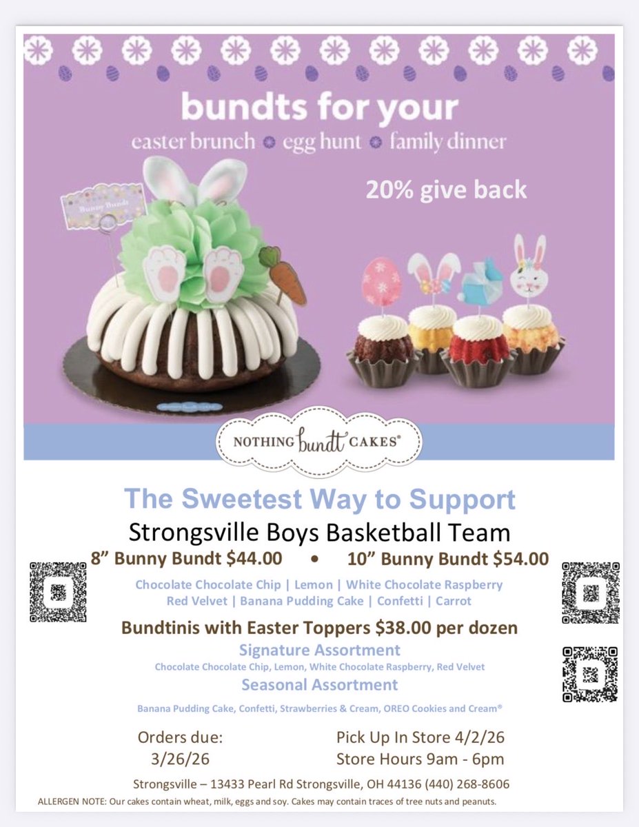 For Easter to support <a href="/Mustangshoops25/">Strongsville Mustangs Basketball</a>