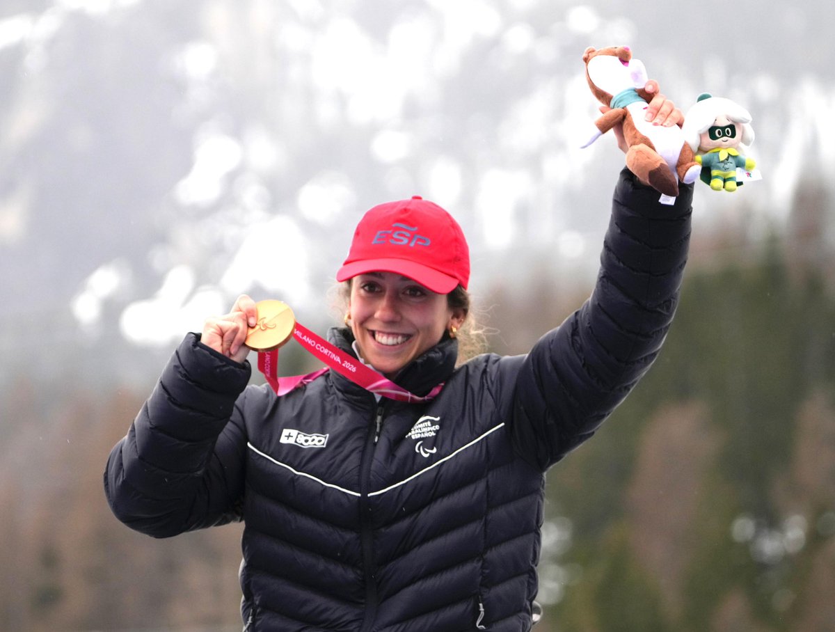 Paralimpicos's tweet photo. La cuarta, y ya las tienes de todos los colores 🥇🥇🥈🥉

🔥 Increíble actuación de Audrey Pascual en #MilanoCortina2026, que con solo 21 años y en sus primeros JJPP firma un estreno histórico. https://t.co/PItmTpK6t1