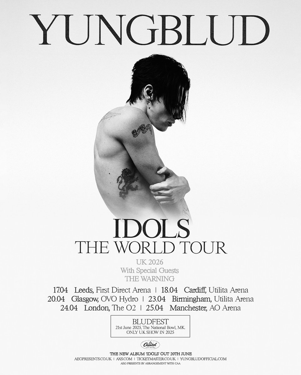 brthewarning's tweet photo. 🗓️ #AGENDA do The Warning para a segunda metade do mês de Abril como ato de abertura na 'Idols the World Tour':

20/04 - Glasgow, Reino Unido 🇬🇧
21/04 - Newcastle, Reino Unido 🇬🇧
23/04 - Birmingham, Inglaterra 🏴󠁧󠁢󠁥󠁮󠁧󠁿
24/04 - Londres, Reino Unido 🇬🇧
25/04 - Manchester, Reino Unido 🇬🇧 https://t.co/pbvoQMSiMG
