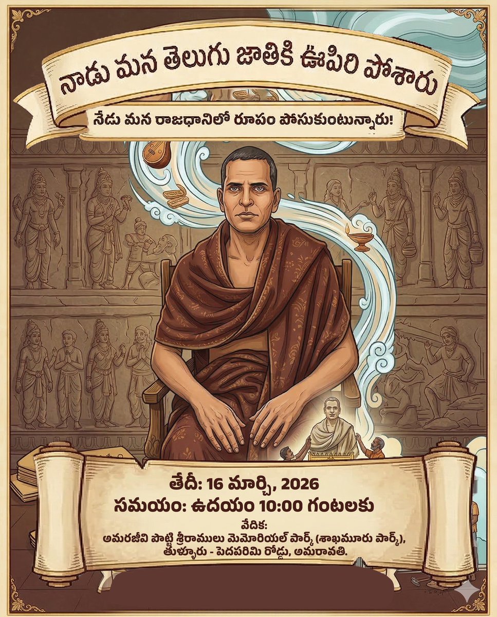 Amarajeevi Potti Sreeramulu Memorial Trust tweet media