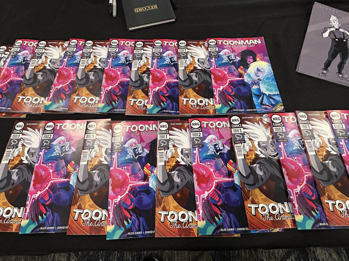 NComicstm's tweet photo. We have limited copies of Issue 2 of Toonman, the Animated Ace at MiniCon! What you see is what we have! So come down to MiniCon and pick up your copy quick! #minicon #comiccon #toonman #nrgcomics https://t.co/I6YSn3D78L