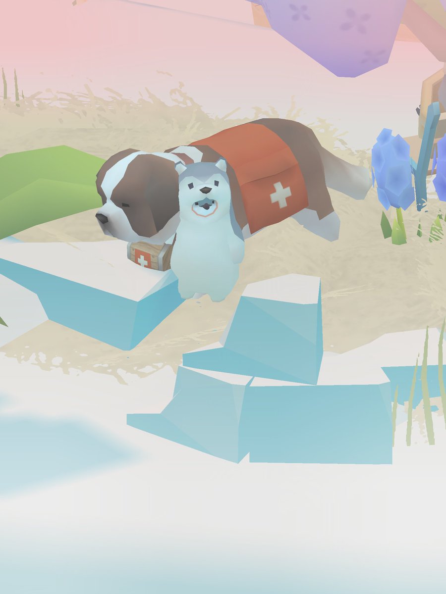 #ペンギンの島 
ハスキーペンとセントバーナード