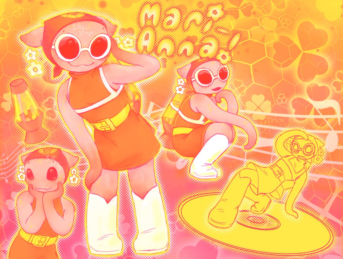 Silly_Stings's tweet image. made this before the skins were fully revealed but i dont feel like finishing it,,, go my cutie disco mari #meleeniacs