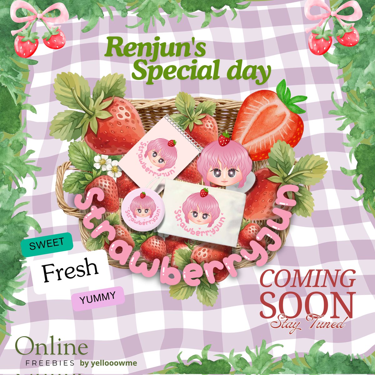 COMING VERY SOON!
🍓Renjun's Birthday Freebies🍓