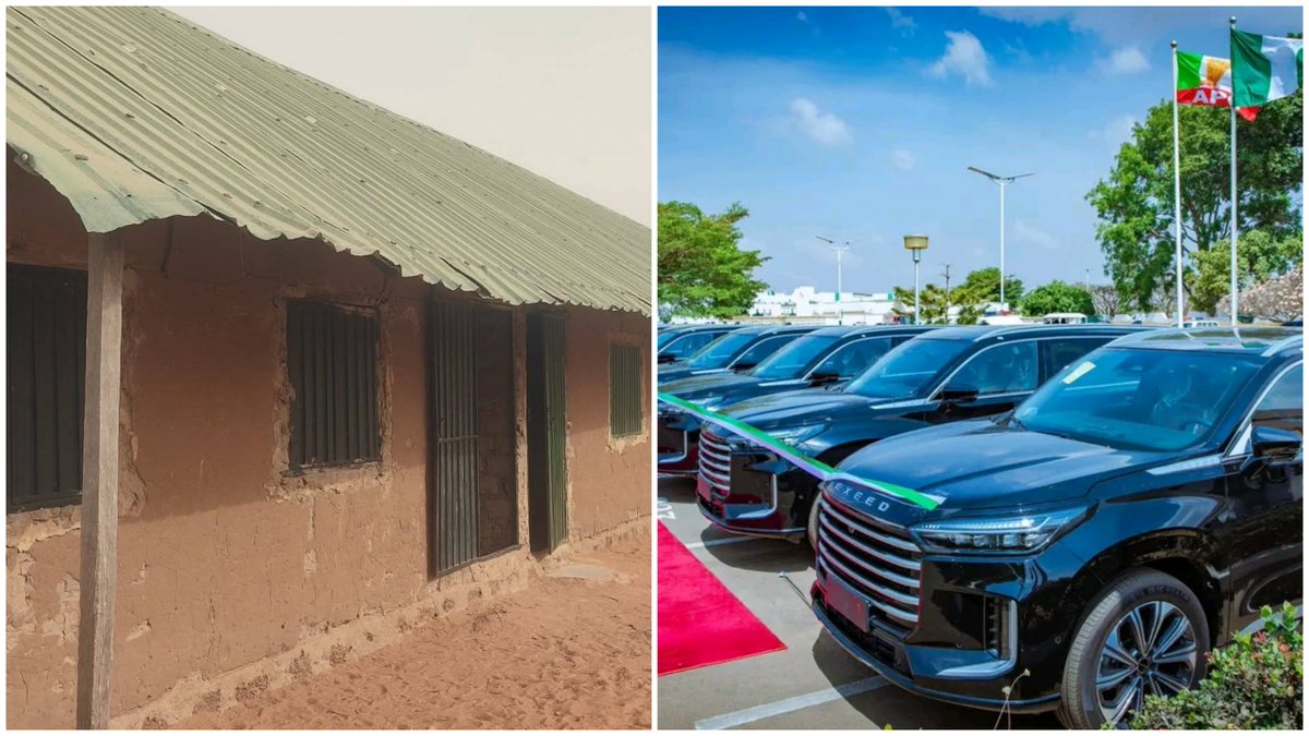 Governor distributes SUVs to mark 61st birthday while pupils learn in mud classrooms premiumtimesng.com/news/top-news/…