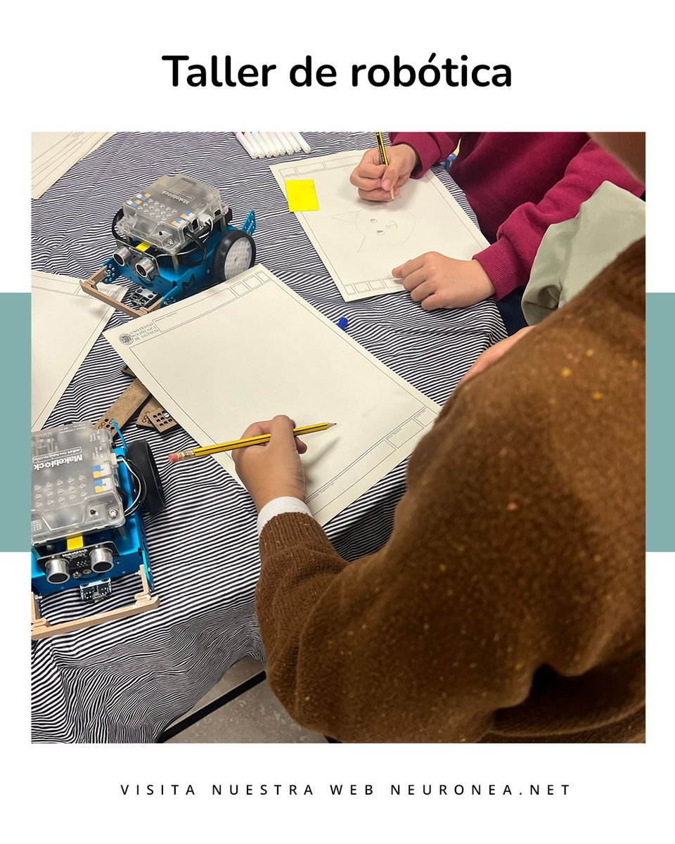 CentroNeuronea's tweet photo. 🤖 Taller de robótica con los más peques de Neuronea.

Hoy hemos creado cartelitos para identificarnos mientras aprendemos y experimentamos con tecnología.

Programar, crear y trabajar en equipo… ¡aprendiendo jugando! 🚀

#RobóticaEducativa #STEM #Neuronea #AprenderJugando https://t.co/U7MfQ7gFA3