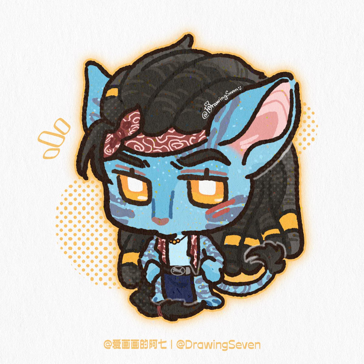 爱画画的阿七_DrawingSeven·v· tweet media