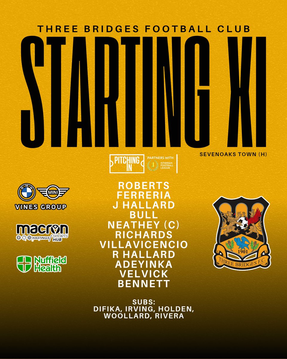 Today's Bridges team ⚽

#UpTheBridges🧡🖤