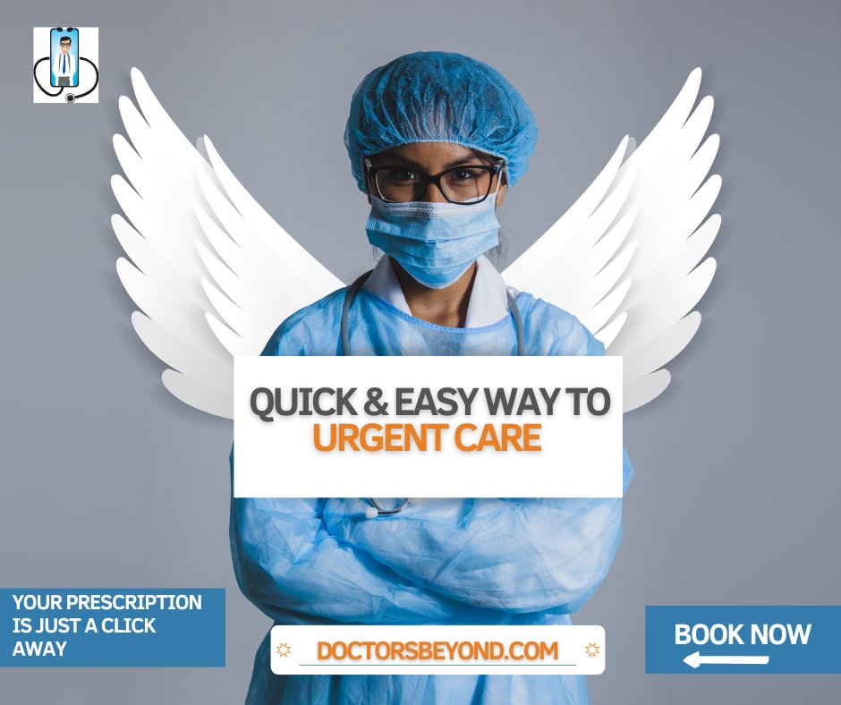 DoctorsBeyond's tweet photo. DOCTOR'S VISIT + PRESCRIPTION + EXCUSE STARTING $5 : Book A Urgent Care Visit &amp; Primary Care meds refill for you and the kids . Self-Pay &amp; Insurance accepted. Virtual visit is the same as in-person visit. Book online NOW at doctorsbeyondcom.
#UrgentCare #COVID19 #workexcuse #sick https://t.co/K4YbII0wBN