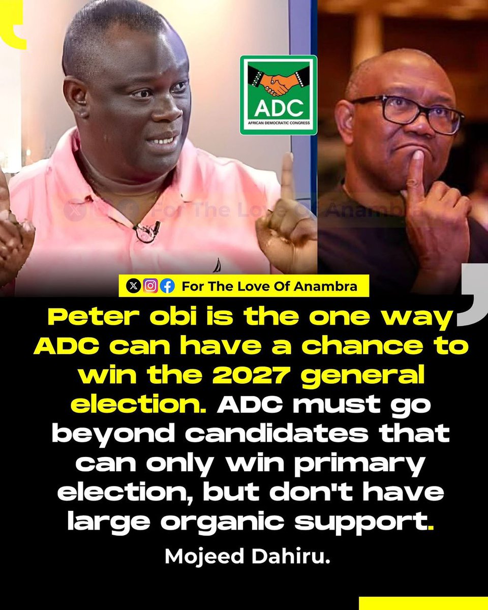 YunusaTanko's tweet photo. ATTENTION!!!
Loud it everywhere across our land as we continue to mobilise and register into the African Democratic Congress (ADC).
From the villages to the cities, from the wards to the polling units — let the message ring loud and clear.
The time has come for Nigerians to rise, organise, and take back their country through the power of the people.
Arise and shine Nigeria!
A New Nigeria is POssible.