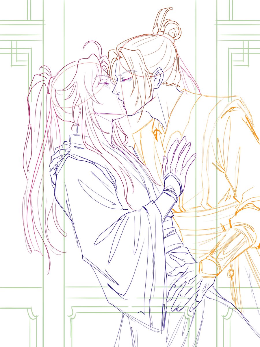 Maybe someday this will be a full-fledged piece of art, eh❤💜

 #SelestaRecless #Chengxian #Xiancheng #JiangCheng #WeiWuxian #MDZS #art #fanart