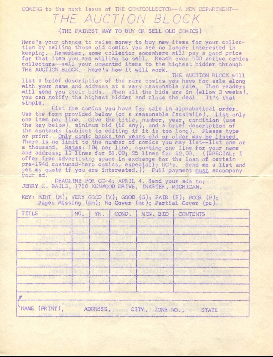 PunchDrunkKing's tweet photo. Before WIZARD. Before THE COMICS JOURNAL.  Before COMIC BUYER'S GUIDE. 

There was THE COMIC READER produced by Jerry Bails, the prophet of comics fandom. https://t.co/rqJVh2ZFGh