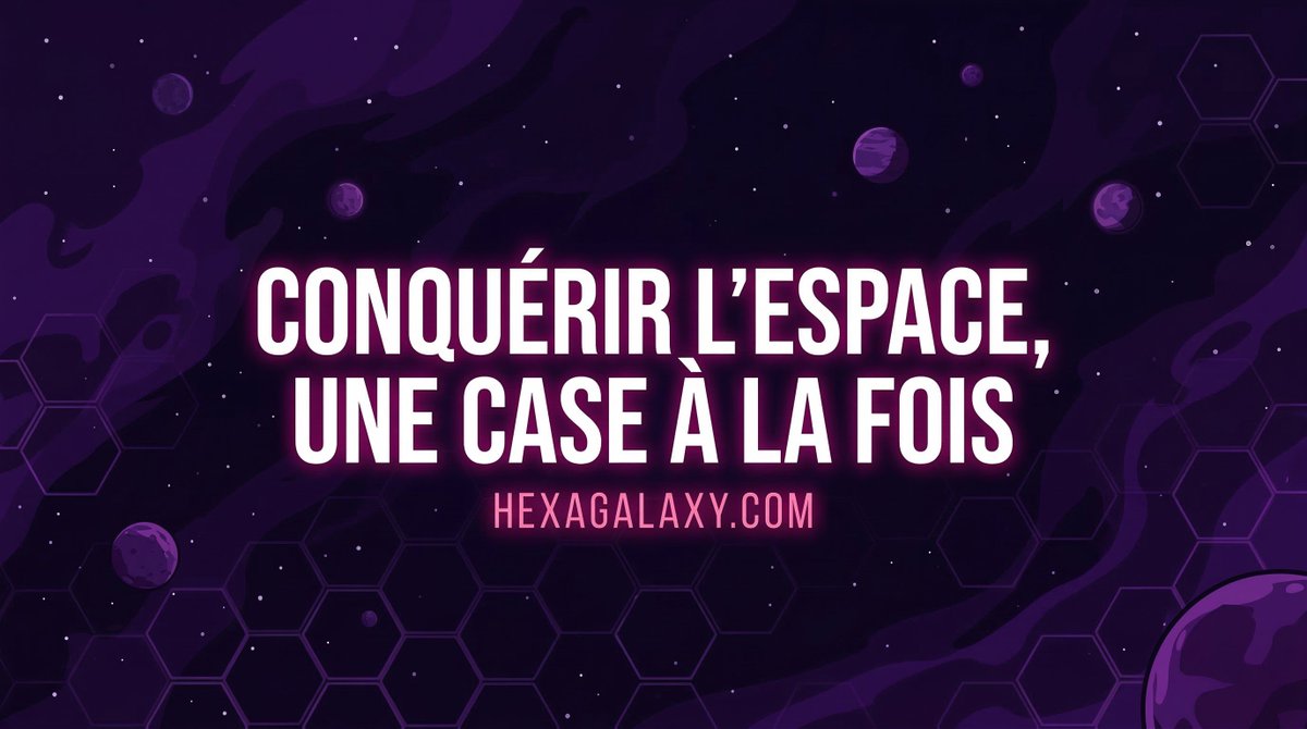 HexaGalaxy_OFF's tweet photo. Conquérir l'espace, une case à la fois.

Colonisez. Combattez. Faites des alliances. Tout en temps réel.
Votre empire galactique ne se construira pas tout seul.

→ https://t.co/BMB0HSe5LV

#HexaGalaxy #IndieGame #SpaceGame #Stratégie https://t.co/0utTKUwbsf